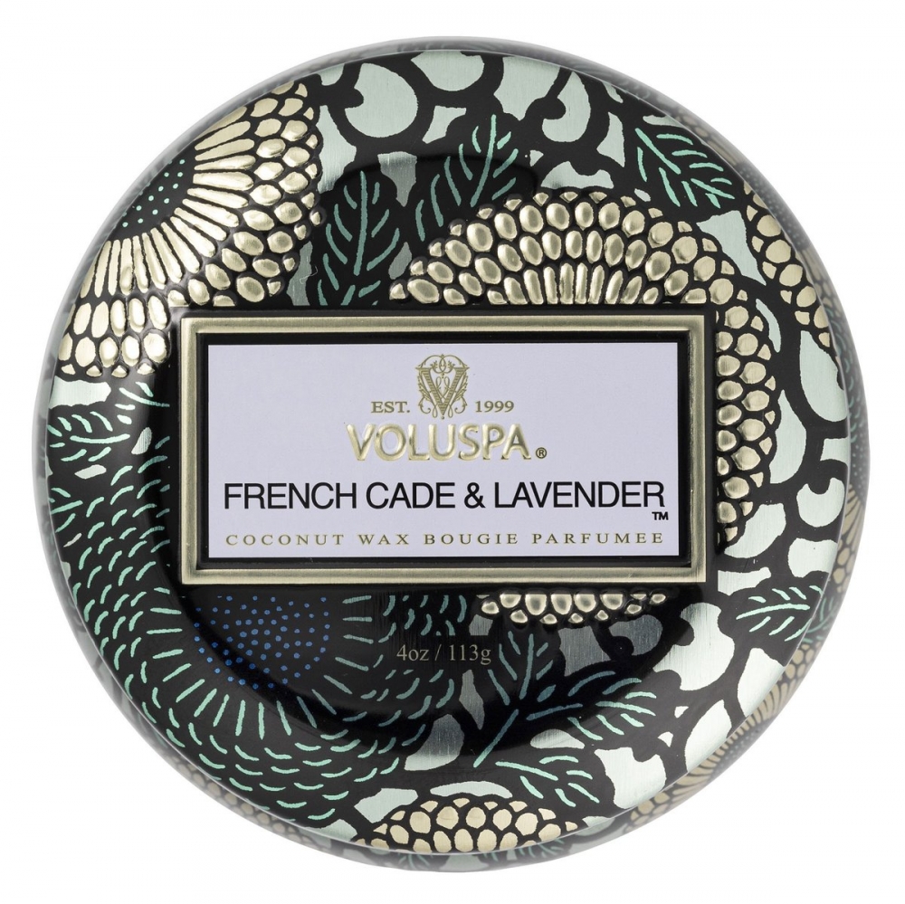 Voluspa Mini tin 25t French Cade & Lavender - WoiWoi Klær og Interiør